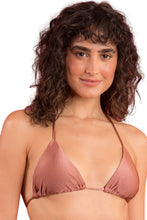 Cargar imagen en el visor de la galería, Gallery: Rio De Sol Sostén Top Shimmer-Copper Tri-Inv
