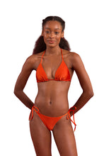Cargar imagen en el visor de la galería, Image 04: Rio De Sol Bragas Bottom Shimmer-Paprica Cheeky-Tie
