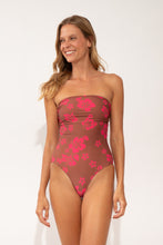 Cargar imagen en el visor de la galería, Model Front: Wednesday In Hawaii By Rio De Sol Una Pieza Pua-Coco-Guava Aloha
