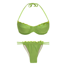 Cargar imagen en el visor de la galería, Product Front: Rio De Sol Conjunto Set Shimmer-Botanica Balconet-Frufru Pipa-Frufru
