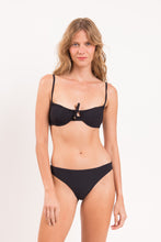 Cargar imagen en el visor de la galería, Model Front: Rio De Sol Bragas Bottom Dots-Black Essential-Comfy
