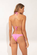 Cargar imagen en el visor de la galería, Model Back: Rio De Sol Bragas Bottom Crespinho-Rosa Cheeky-Tie
