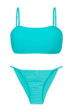 Cargar imagen en el visor de la galería, Product Front: Rio De Sol Conjunto Set Jade Bandeau-Reto Cheeky-Fixa
