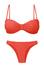 Cargar imagen en el visor de la galería, Product Front: Rio De Sol Conjunto Set Malibu-Chili Bandeau-Duo Essential
