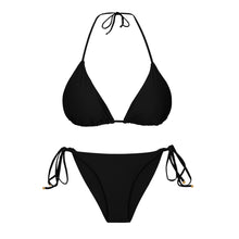 Cargar imagen en el visor de la galería, Product Front: Rio De Sol Conjunto Set Touch-Black Tri-Inv Cheeky-Tie
