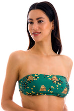 Cargar imagen en el visor de la galería, Gallery: Rio De Sol Sostén Top Roar-Green Bandeau-Reto
