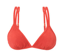 Cargar imagen en el visor de la galería, Product Front: Rio De Sol Sostén Top Malibu-Chili Tri-Duo
