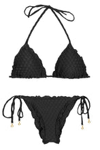 Cargar imagen en el visor de la galería, Product Front: Rio De Sol Conjunto Kiwanda Preto Frufru
