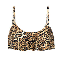 Cargar imagen en el visor de la galería, Product Front: Rio De Sol Sostén Top Leopardo Babado
