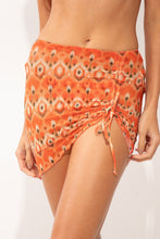 Cargar imagen en el visor de la galería, Gallery: Rio De Sol Falda De Playa Maracai Mini Skirt Ruched
