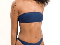 Cargar y reproducir el video en el visor de la galería, Video: Rio De Sol Sostén Top Navy Bandeau-Reto
