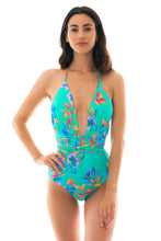 Cargar imagen en el visor de la galería, Model Front: Rio De Sol Una Pieza Acqua Flora New Vegas
