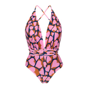Product Front: Rio De Sol Una Pieza Amore-Pink New Vegas
