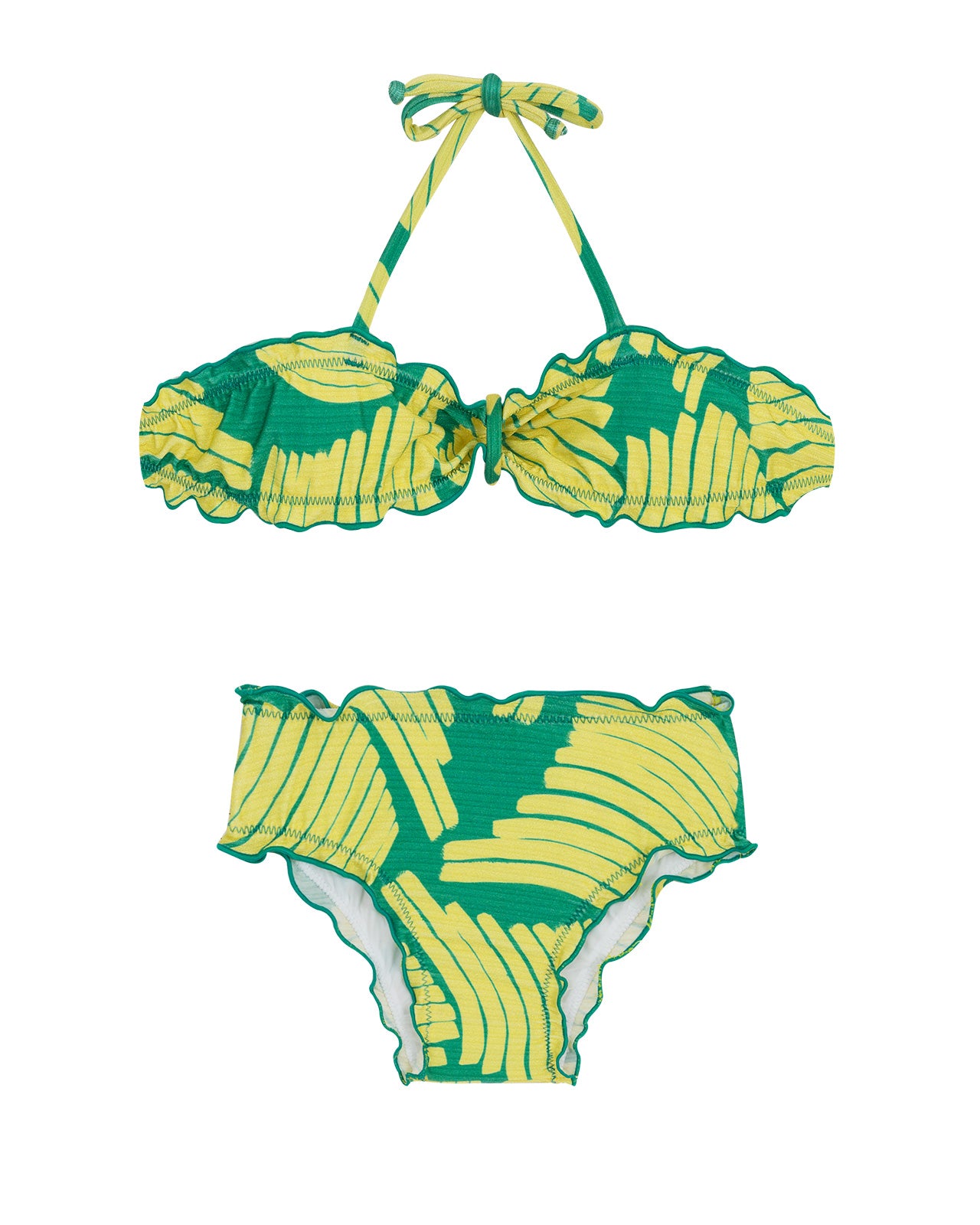 Product Front: Rio De Sol Traje De Baño De Dos Piezas Para Niña Banana Yellow Kids