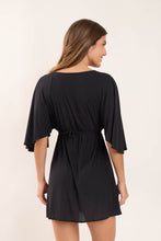 Cargar imagen en el visor de la galería, Model Back: Rio De Sol Mini Dress Black Mini Dress
