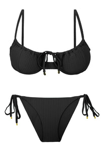 Product Front: Rio De Sol Bragas Bottom Dots-Black Ibiza-Comfy
