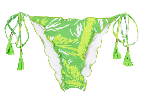 Product Front: Rio De Sol Bragas Bottom Green-Palms Frufru