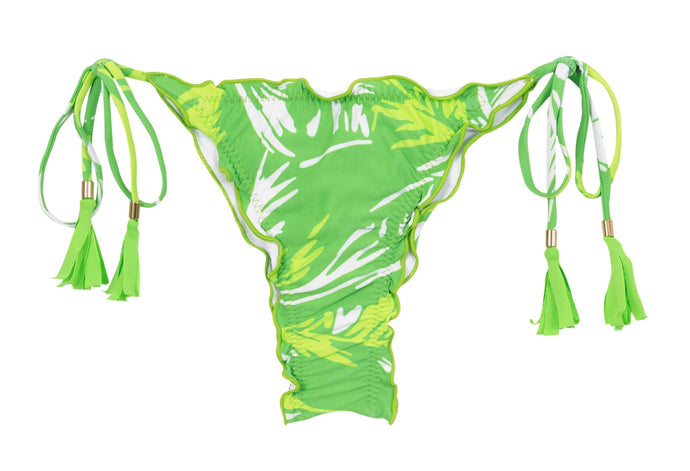 Product Front: Rio De Sol Bragas Bottom Green-Palms Frufru-Fio