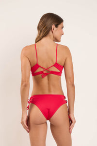 Model Back: Rio De Sol Bragas Bottom Matte-Red Madrid