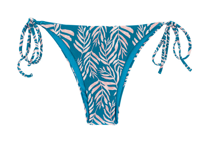Product Front: Rio De Sol Bragas Bottom Palms-Blue Ibiza