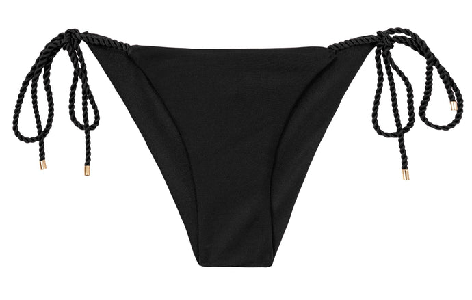 Product Front: Rio De Sol Bragas Bottom Shimmer-Black Cheeky-Rope