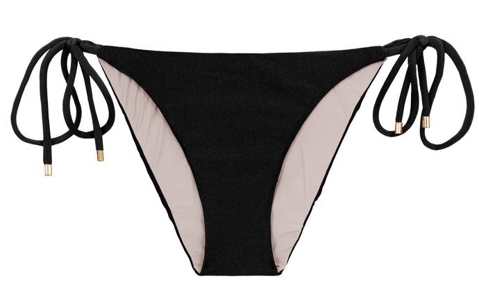 Product Front: Rio De Sol Bragas Bottom Shimmer-Black Ibiza-Comfy