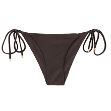 Cargar imagen en el visor de la galería, Product Front: Rio De Sol Bragas Bottom Shimmer-Coffee Cheeky-Tie

