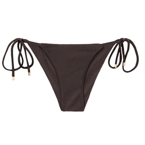 Product Front: Rio De Sol Bragas Bottom Shimmer-Coffee Cheeky-Tie