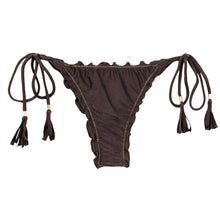 Cargar imagen en el visor de la galería, Product Front: Rio De Sol Bragas Bottom Shimmer-Coffee Frufru-Fio
