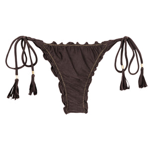 Product Front: Rio De Sol Bragas Bottom Shimmer-Coffee Frufru-Fio