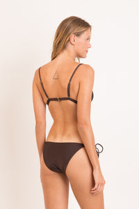 Model Back: Rio De Sol Bragas Bottom Shimmer-Coffee Ibiza-Comfy