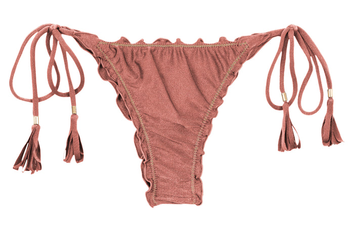 Product Front: Rio De Sol Bragas Bottom Shimmer-Copper Frufru-Fio