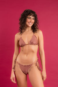 Image 09: Rio De Sol Bragas Bottom Shimmer-Copper Frufru-Fio