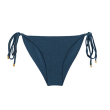 Cargar imagen en el visor de la galería, Product Front: Rio De Sol Bragas Bottom Shimmer-Shark Cheeky-Tie-Gold
