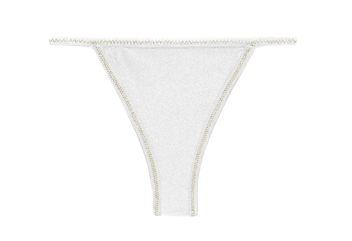 Product Front: Rio De Sol Bragas Bottom Shimmer-White California