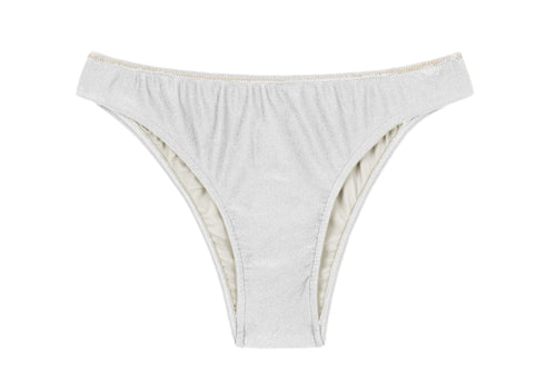 Product Front: Rio De Sol Bragas Bottom Shimmer-White Essential