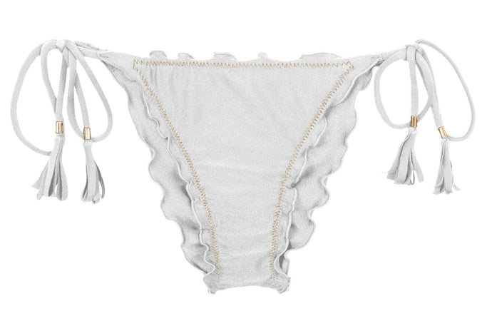 Product Front: Rio De Sol Bragas Bottom Shimmer-White Frufru