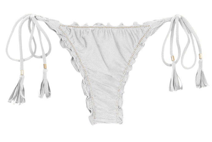 Product Front: Rio De Sol Bragas Bottom Shimmer-White Frufru-Fio