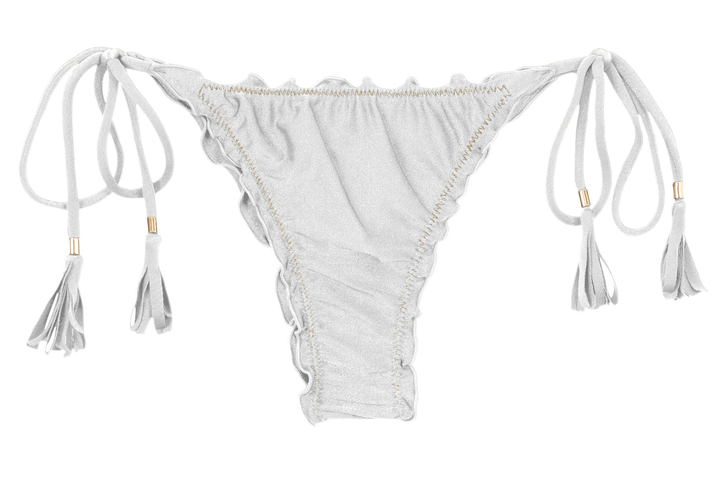 Product Front: Rio De Sol Bragas Bottom Shimmer-White Frufru-Fio