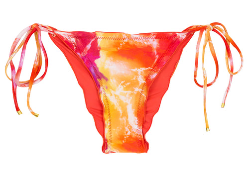 Product Front: Rio De Sol Bragas Bottom Tiedye-Red Frufru