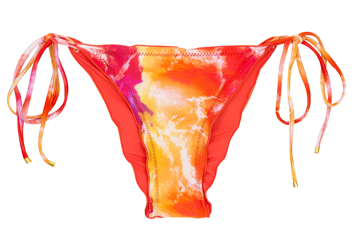 Product Front: Rio De Sol Bragas Bottom Tiedye-Red Frufru
