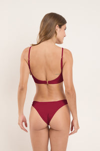 Model Back: Rio De Sol Bragas Bottom Touch-Carmim Essential