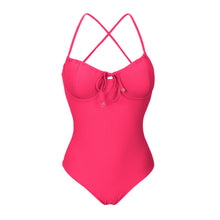 Cargar imagen en el visor de la galería, Product Front: Rio De Sol Una Pieza Dots-Virtual-Pink Julia
