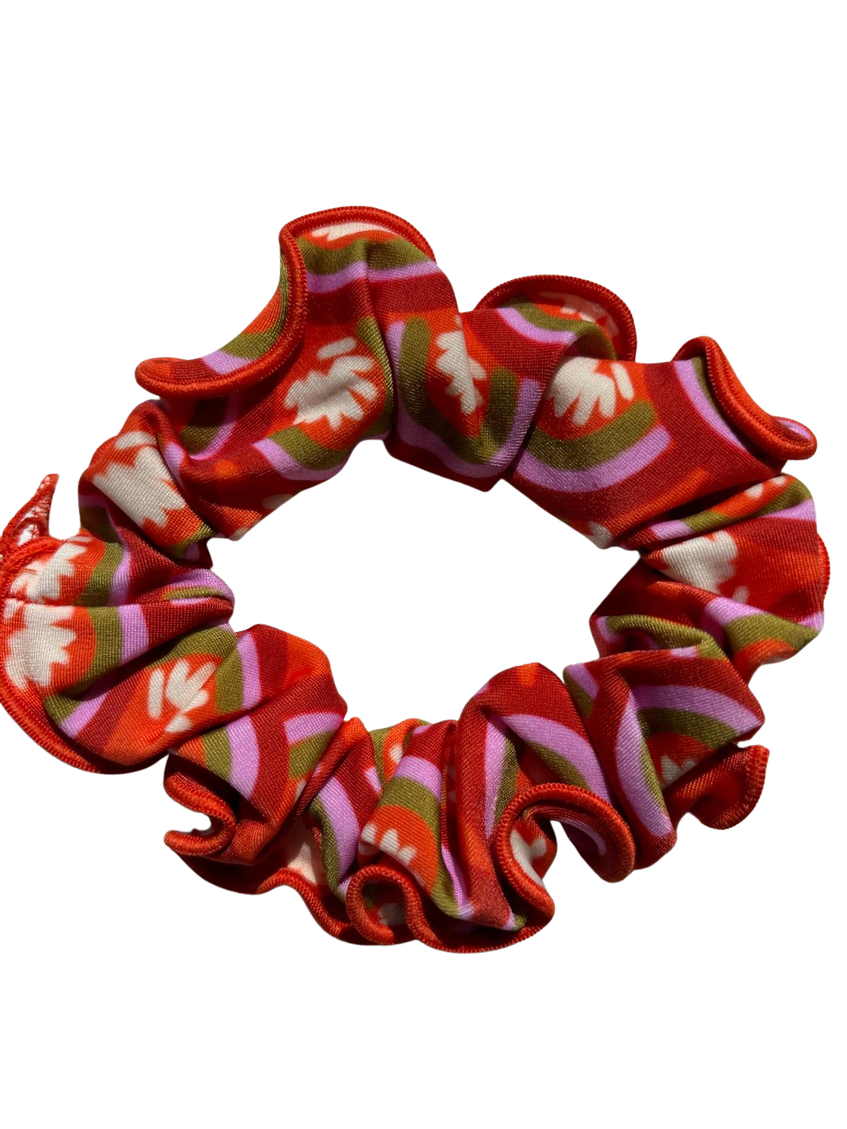 Product Front: Rio De Sol Accesorios Para El Cabello Floral-Scales Scrunchie