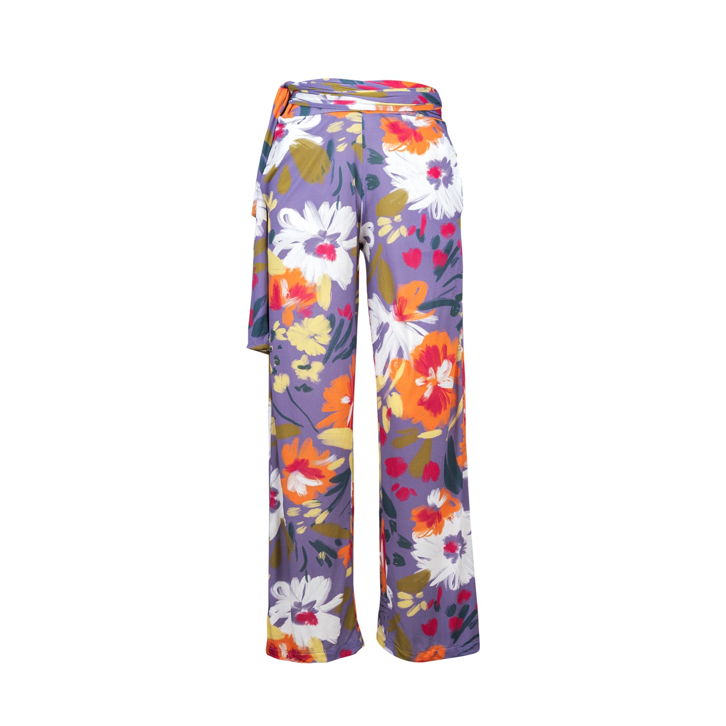 Product Front: Rio De Sol Pantalones De Playa Garden-Flower Pants Knot