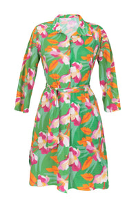 Product Front: Rio De Sol Vestido Camidero Green Bloom Chemise