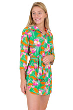Cargar imagen en el visor de la galería, Image 04: Rio De Sol Vestido Camidero Green Bloom Chemise
