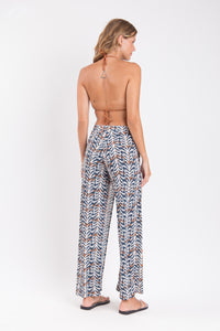 Model Back: Rio De Sol Pantalones De Playa Ikat Wide Pants