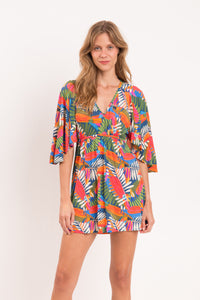 Model Front: Rio De Sol Vestido De Playa Jungle Mini Dress