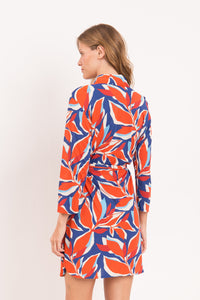 Model Back: Rio De Sol Vestido De Playa Leaves Chemise
